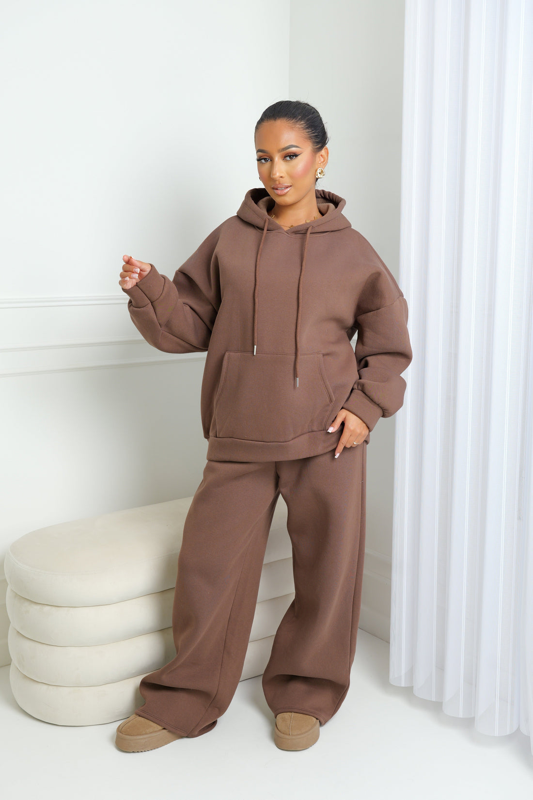 Ensemble à capuche molletonné